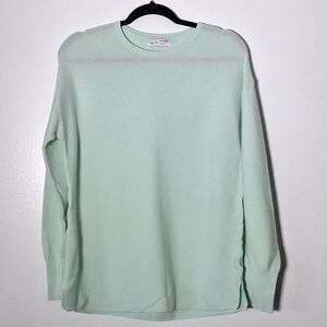 Kersh sweater Long Sleeve lightweight organic cotton and lyocell mint green